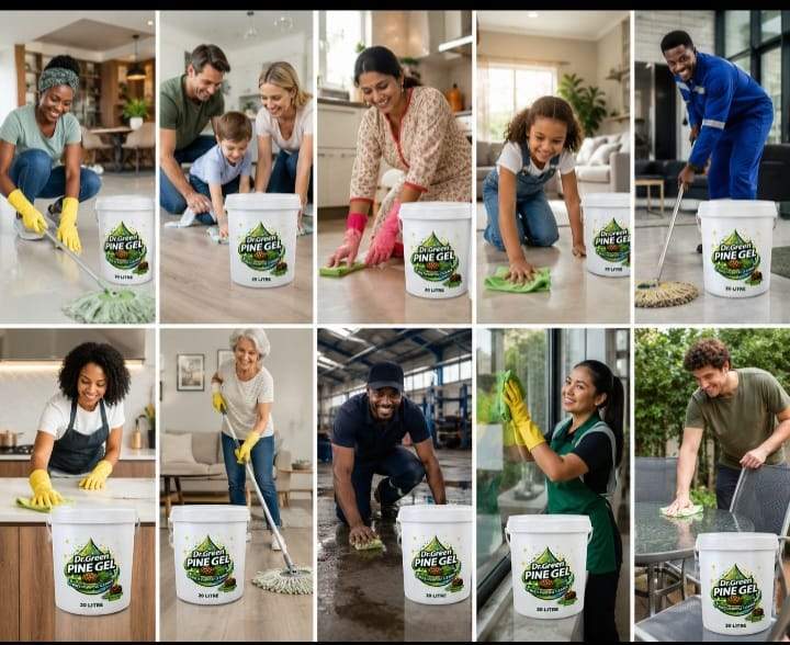 Dr Green Pine Gel used across homes and workplaces