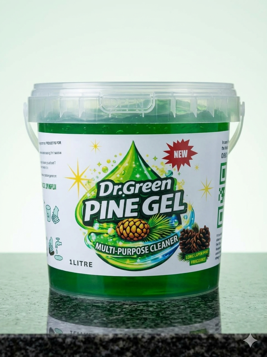 Dr Green Pine Gel 1L tub close-up